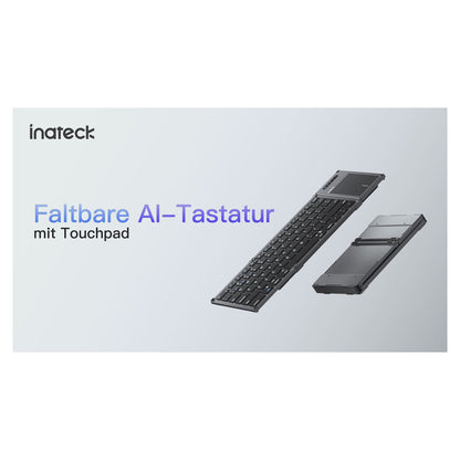 inateck Keyboard Tablet QWERTZ steel gray