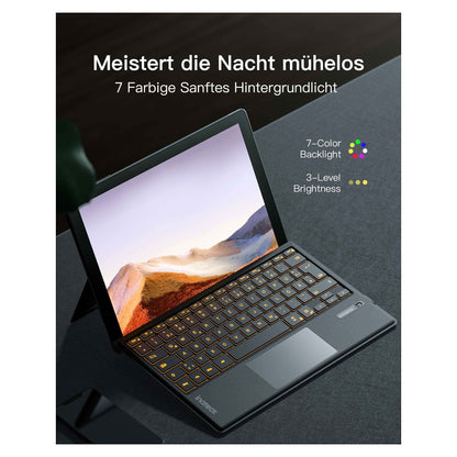 inateck Keyboard Surface gray, Sureface GO 1-4 Com. QWERTZ