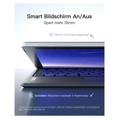 inateck Keyboard Surface gray, Sureface GO 1-4 Com. QWERTZ