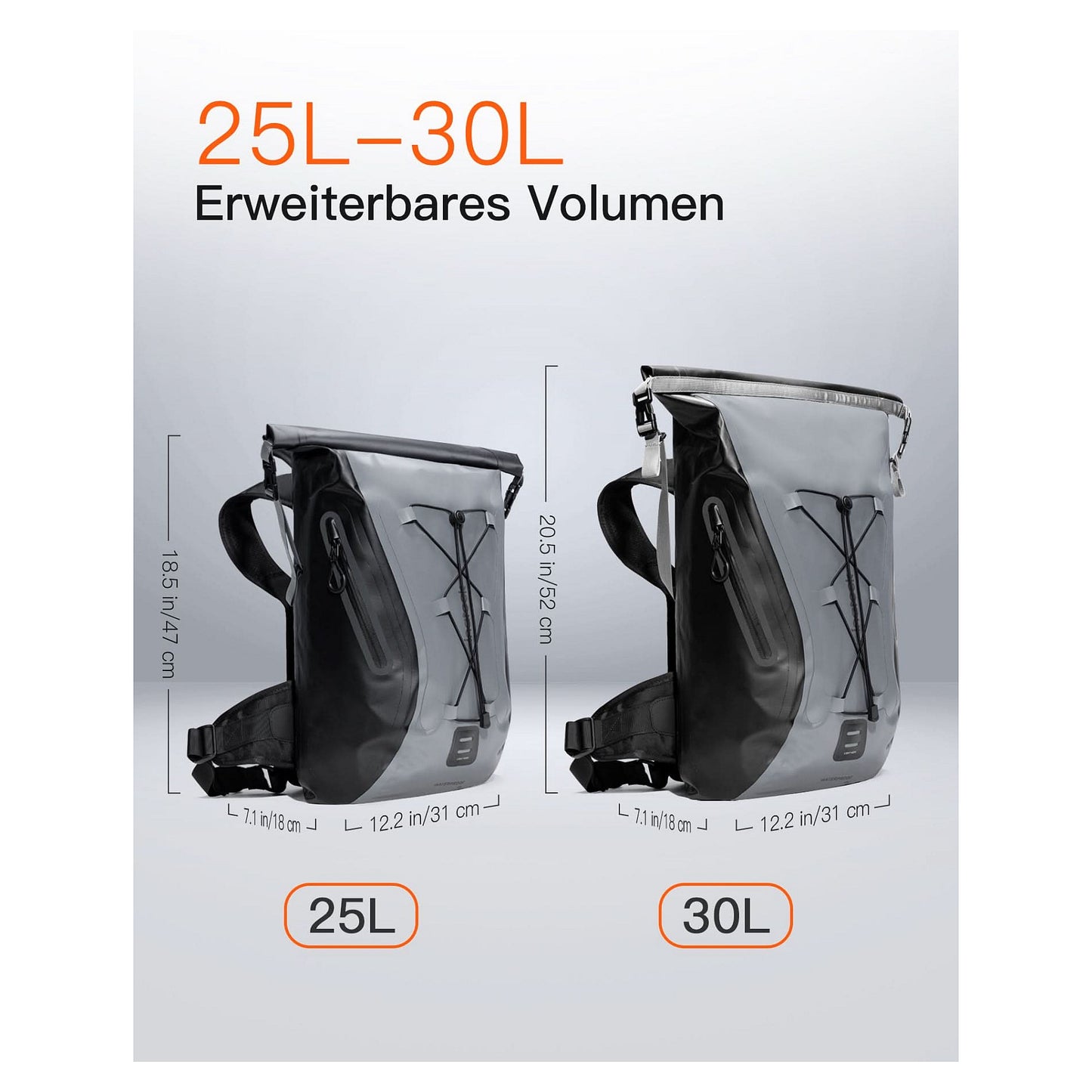 inateck Notebook-Rucksack BP06003 gray/black 25-30L