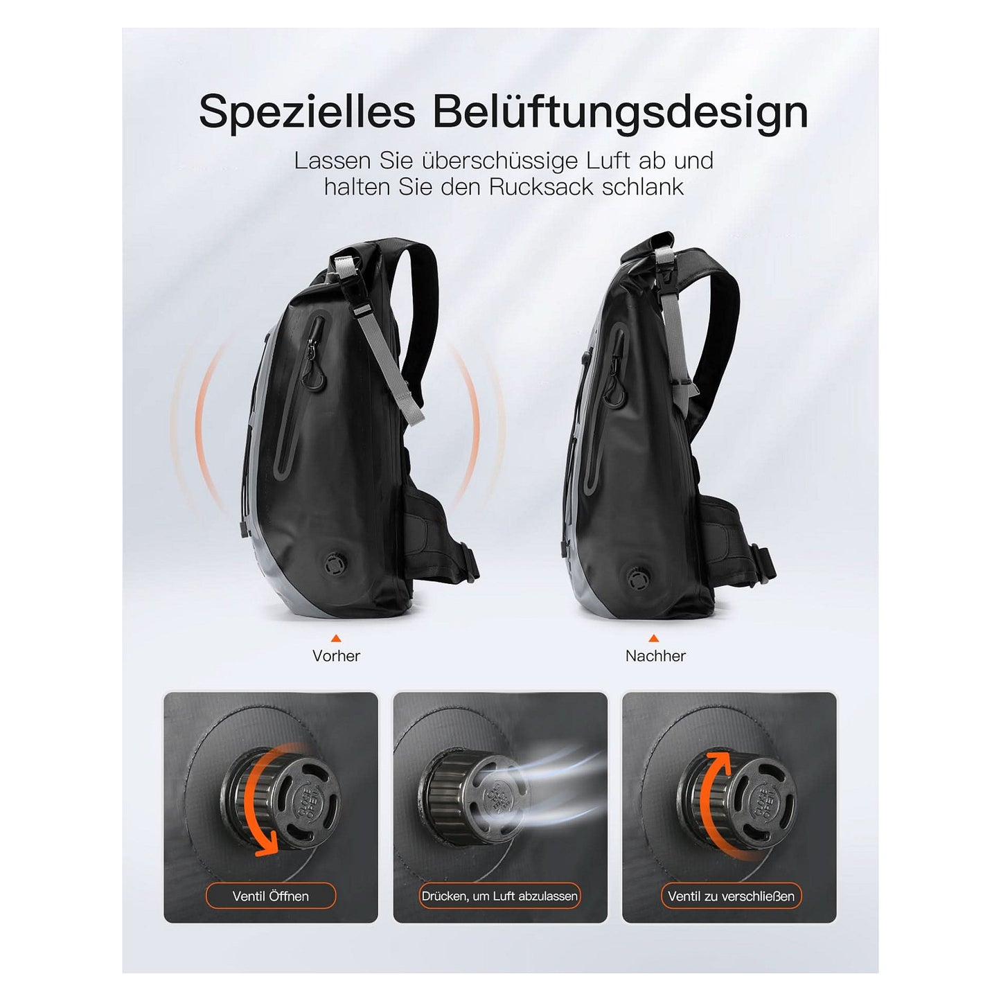 inateck Notebook-Rucksack BP06003 gray/black 25-30L