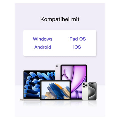 inateck Keyboard Tablet QWERTZ gray