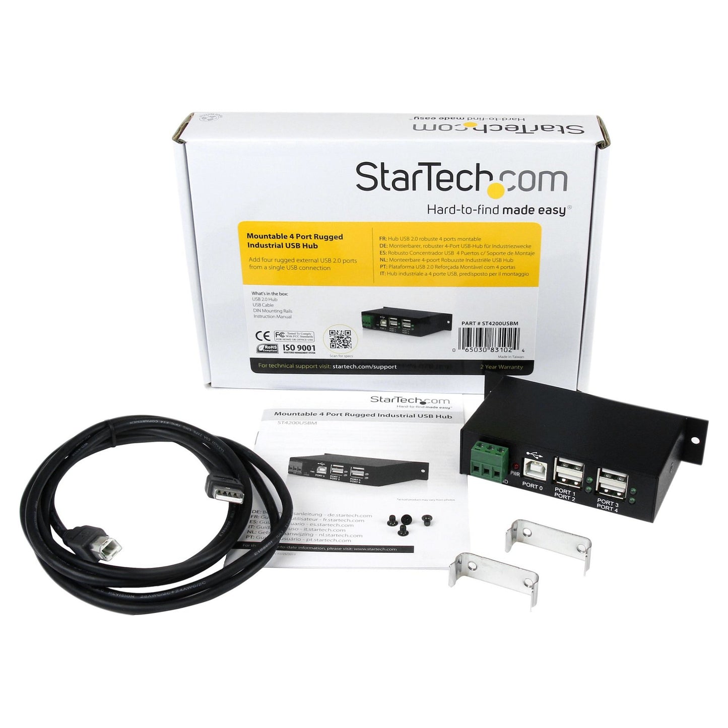 StarTech 4 PORT RUGGED USB HUB