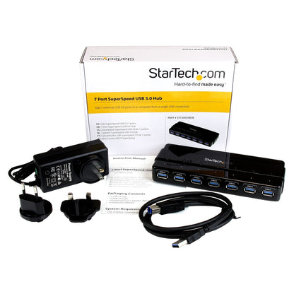 StarTech 7 PORT USB 3.0 HUB W/ ADAPTER
