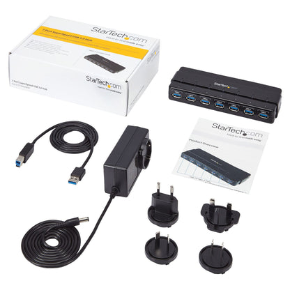 StarTech 7 PORT USB 3.0 HUB W/ ADAPTER