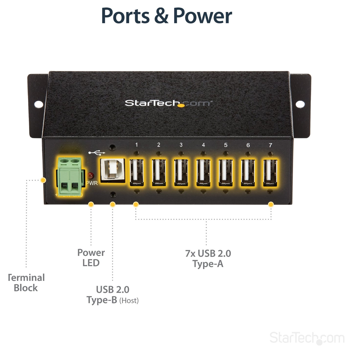 StarTech 7 PORT RUGGED USB HUB