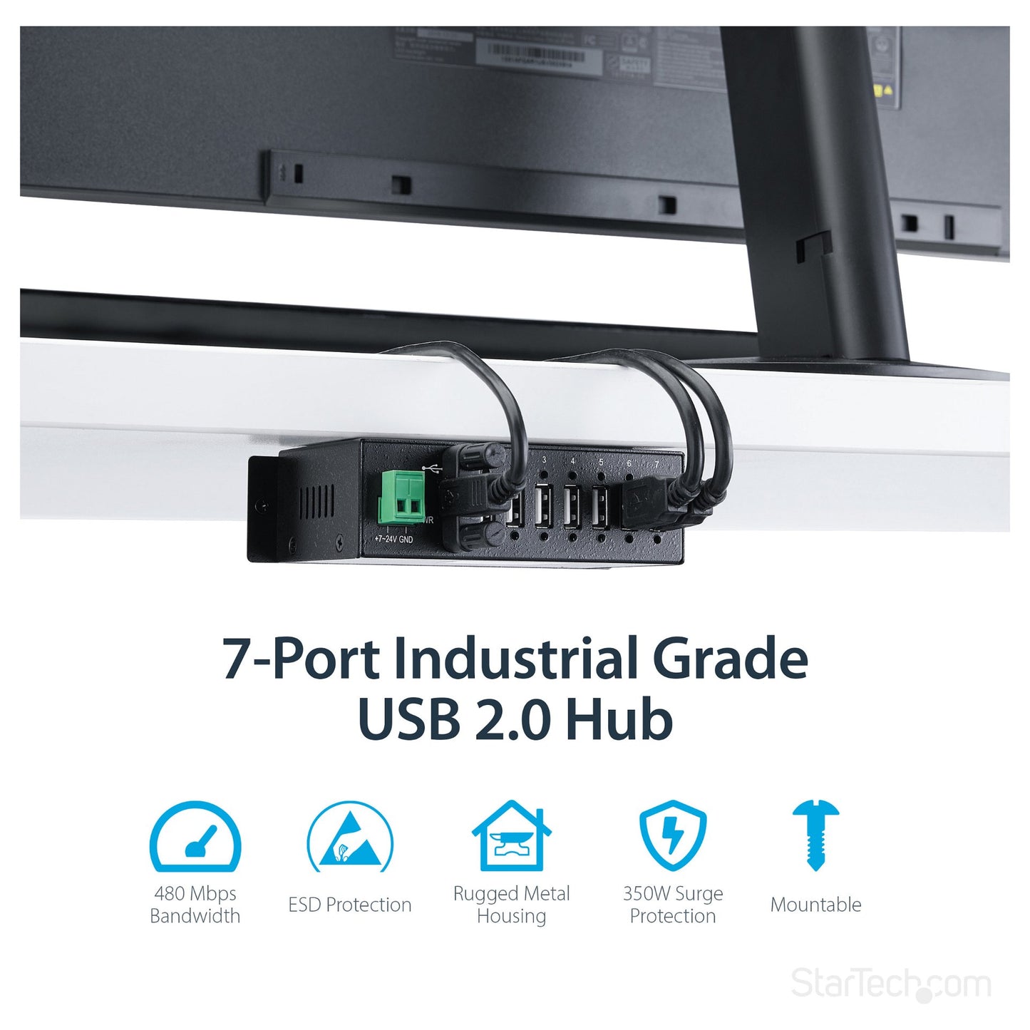 StarTech 7 PORT RUGGED USB HUB