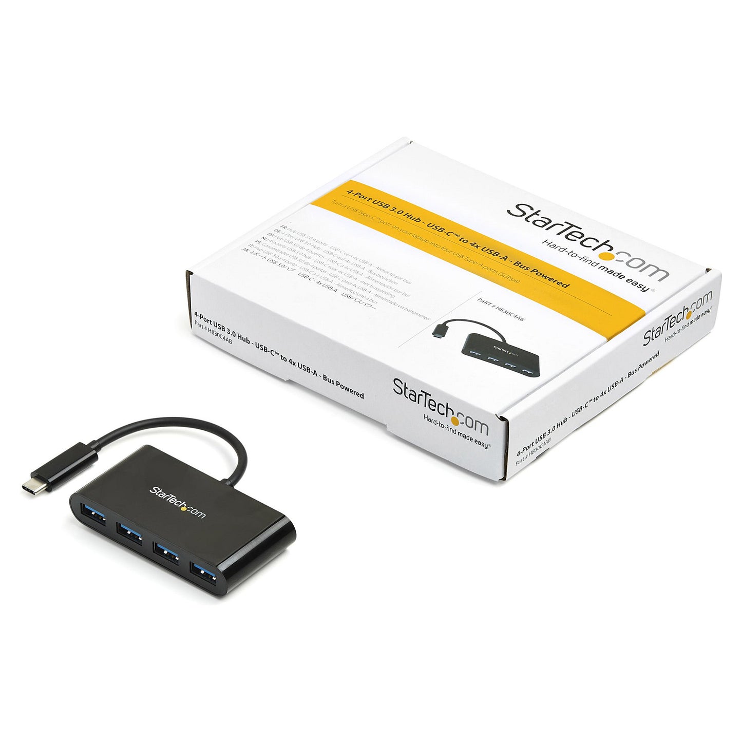 StarTech 4PT USB 3.0 HUB USB-C TO USB-A
