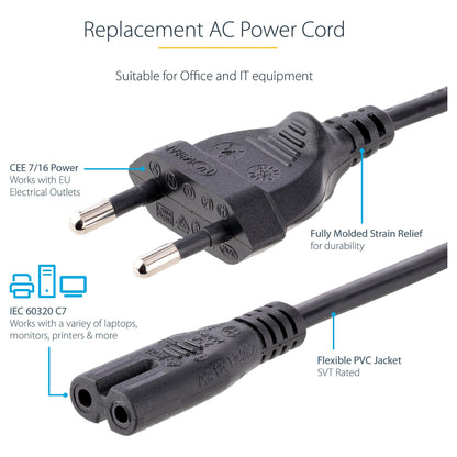StarTech LAPTOP POWER CORD - 18 AWG