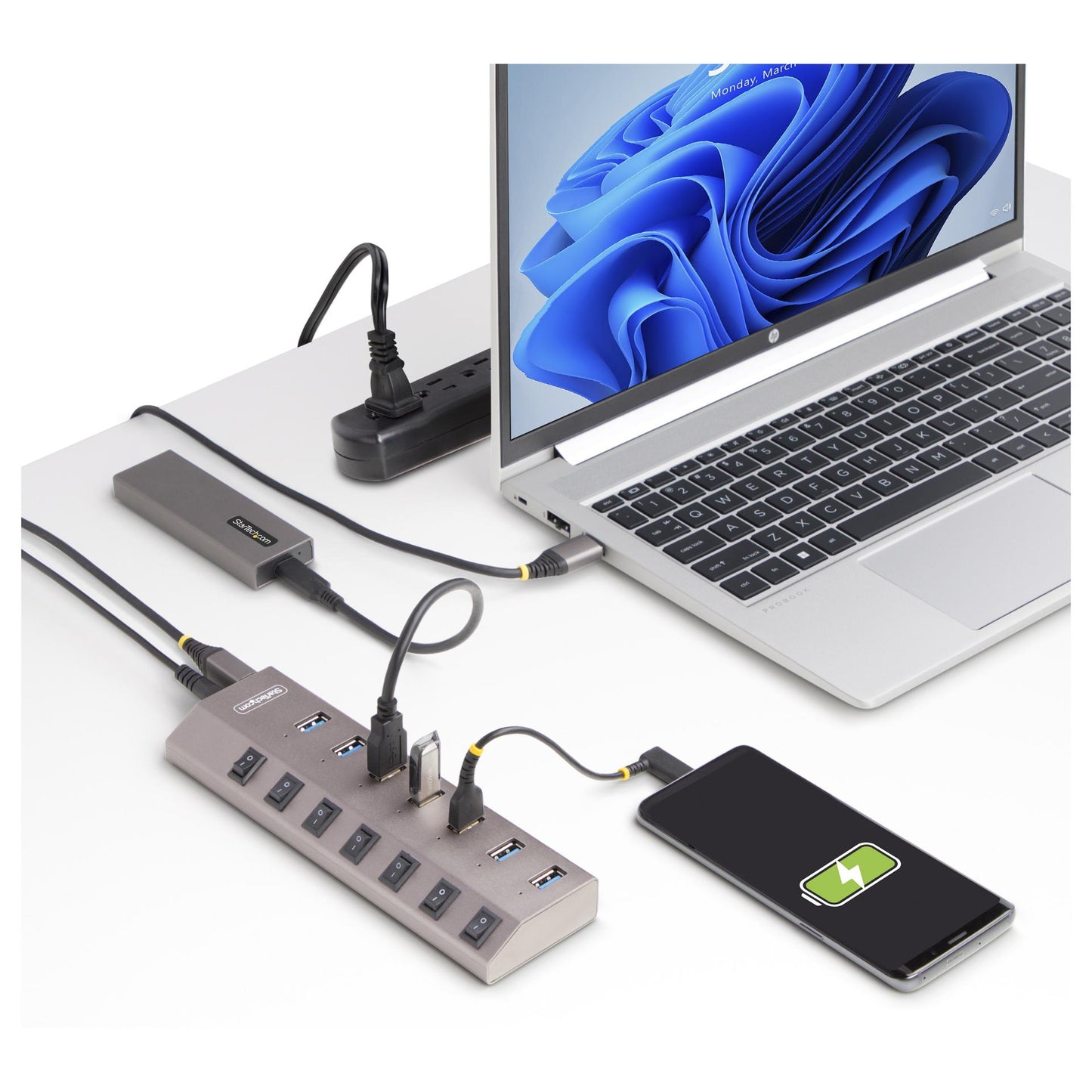 StarTech 7-PT USB HUB W/ON/OFF SWITCHES