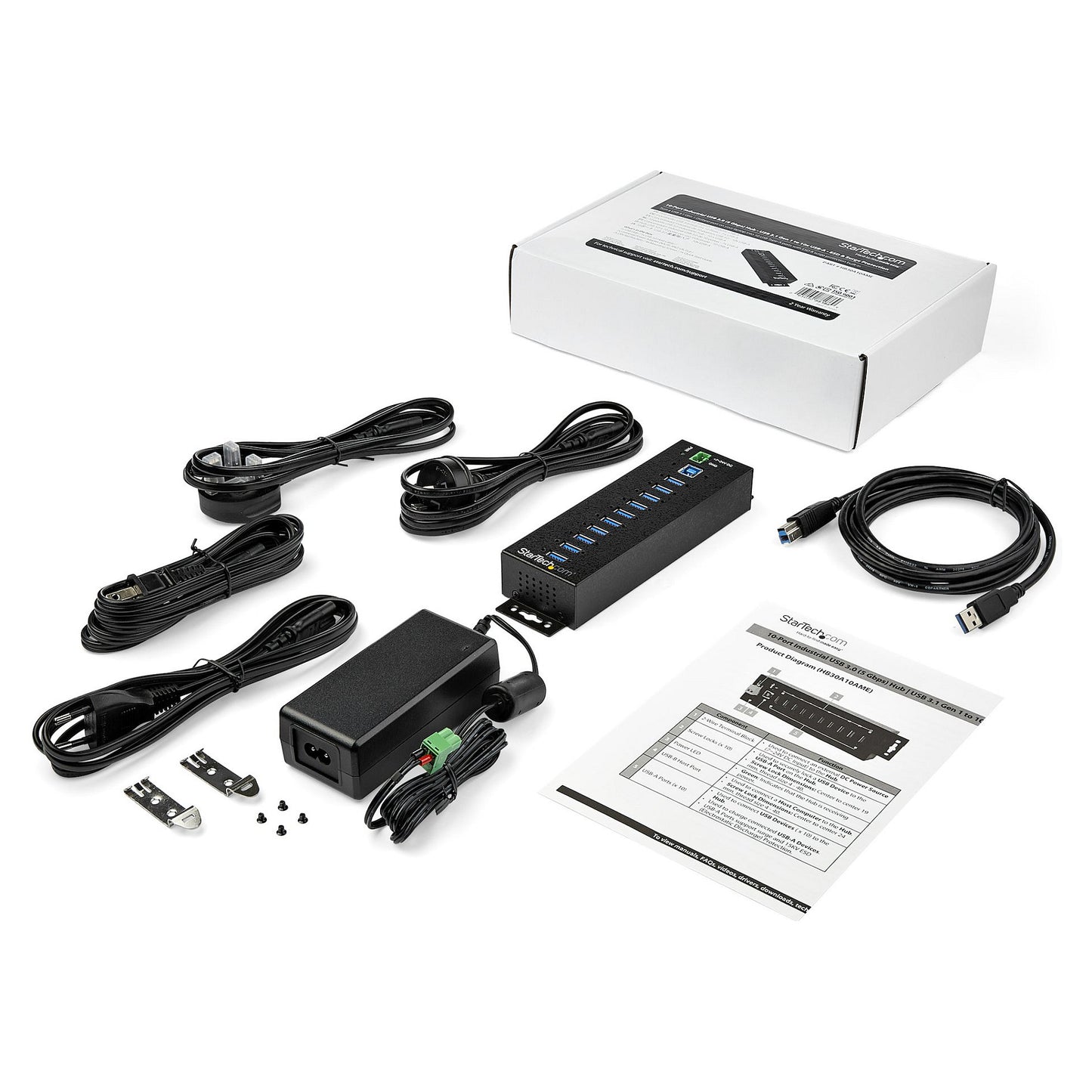 StarTech 10PT IND. USB3 HUB