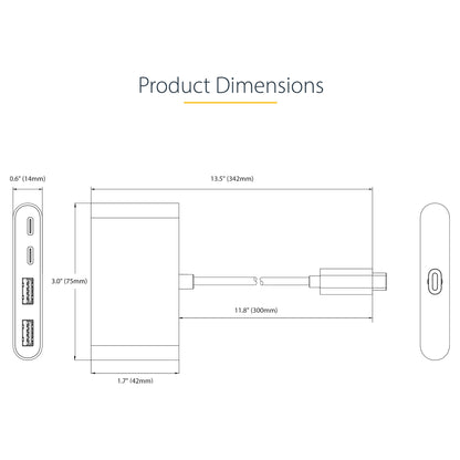 StarTech 4-PORT USB-C HUB 5GBPS PD