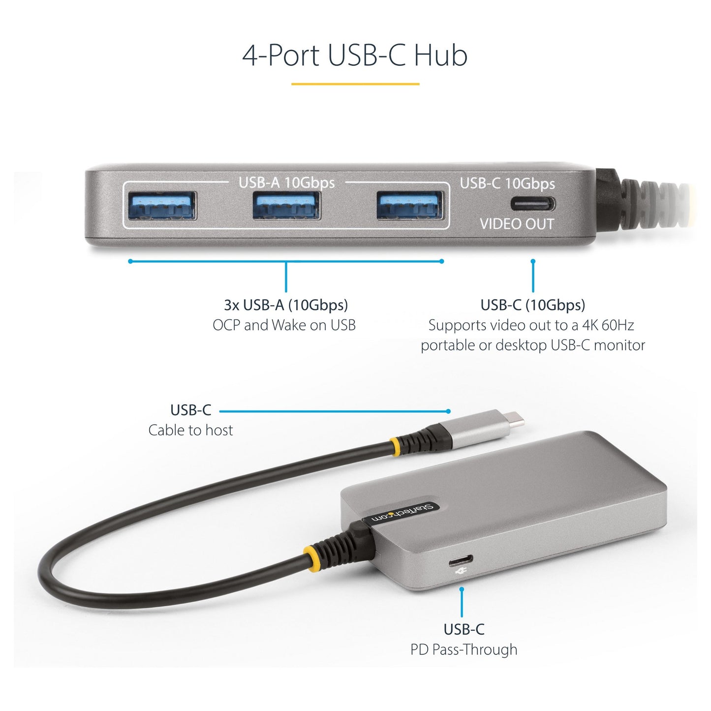 StarTech 4-PORT USB-C 10GBPS HUB