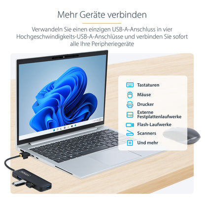 StarTech 4-PORT USB-A HUB 5GBPS PORTABLE