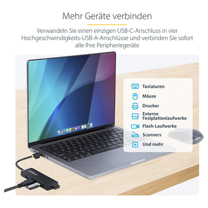 StarTech 4-PORT USB-C HUB 5GBPS PORTABLE