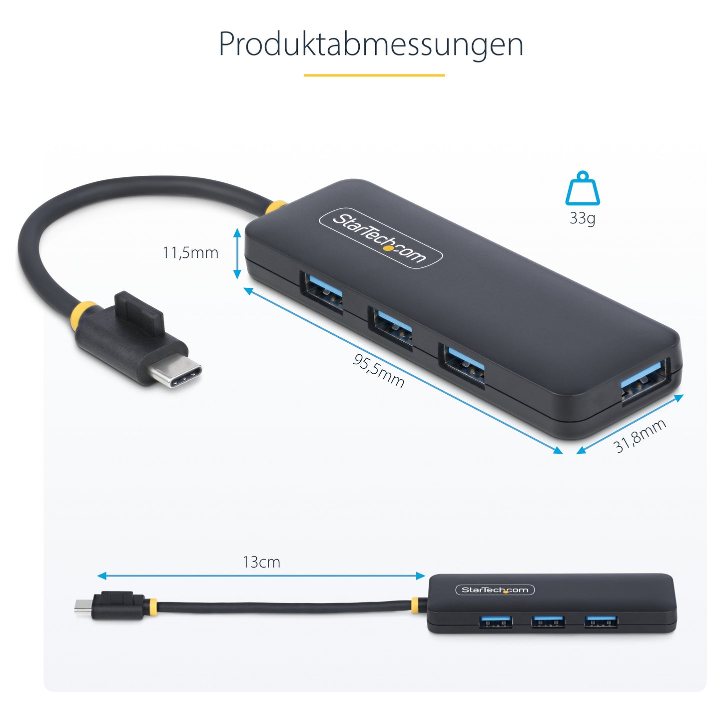 StarTech 4-PORT USB-C HUB 5GBPS PORTABLE