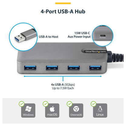 StarTech 4-PORT USB-A HUB 5GBPS