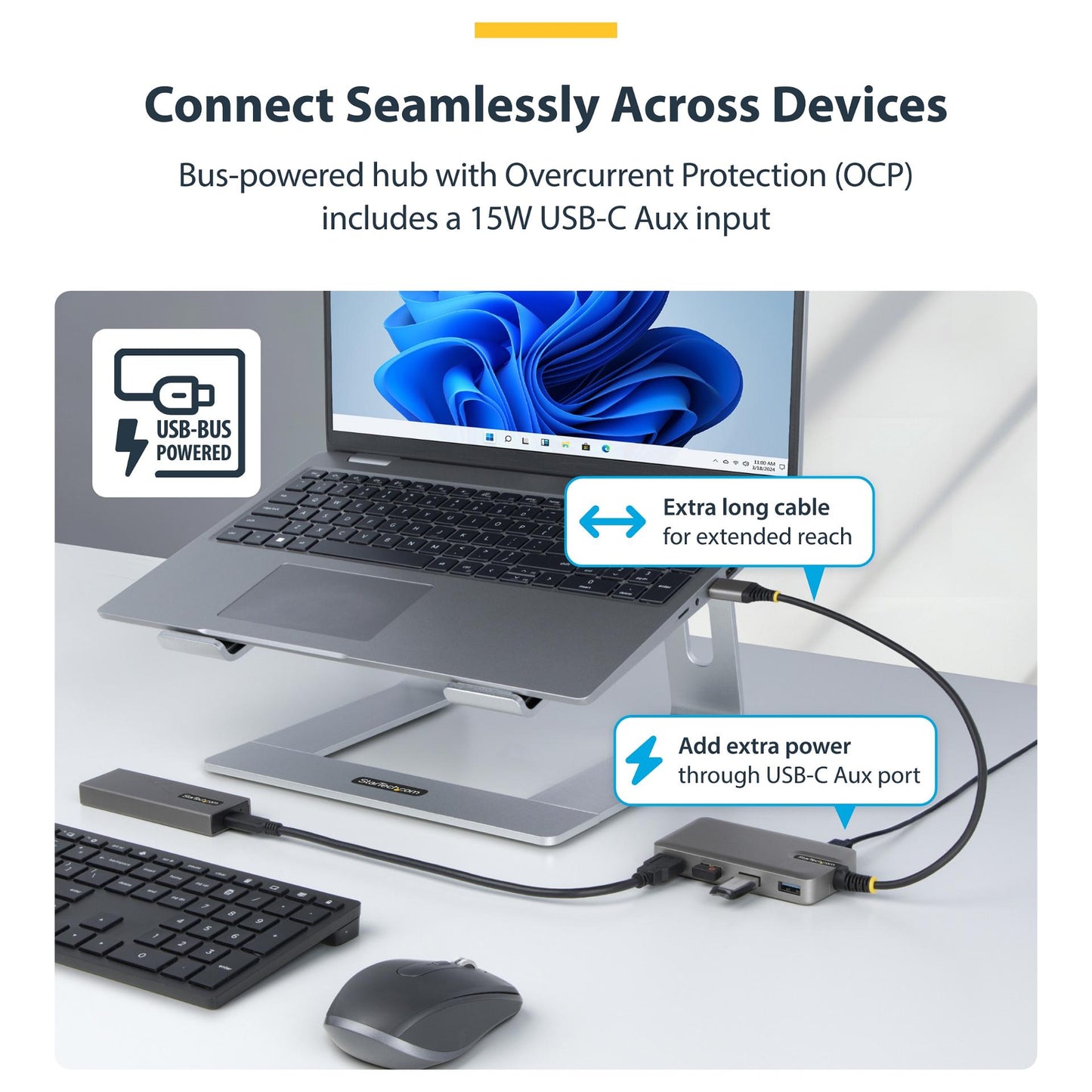 StarTech 4-PORT USB-A HUB 5GBPS