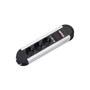 BACHMANN PRIMO Steckdosenleiste 3x Schutzkontakt Aluminium 1,75m