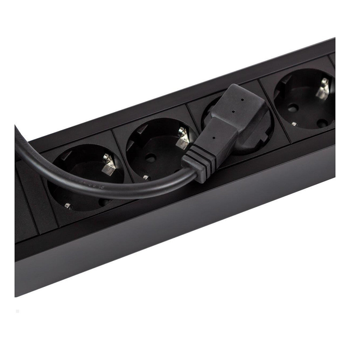 BACHMANN PRIMO2 Steckdosenleiste 6x Schutzkontakt Aluminium schwarz 2m