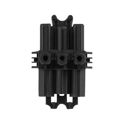 BACHMANN Verteilerblock WIELAND GST18 1xIn/2xOut mit Befestigungsmglichkeit schwarz