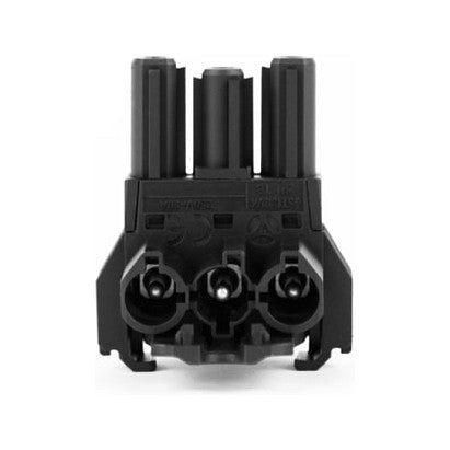 BACHMANN Verteilerblock WIELAND GST18 1xIn/2xOut mit Befestigungsmglichkeit schwarz