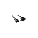 BACHMANN Netzkabel Schutzkontakt Kaltgerte C13 schwarz 0,5m