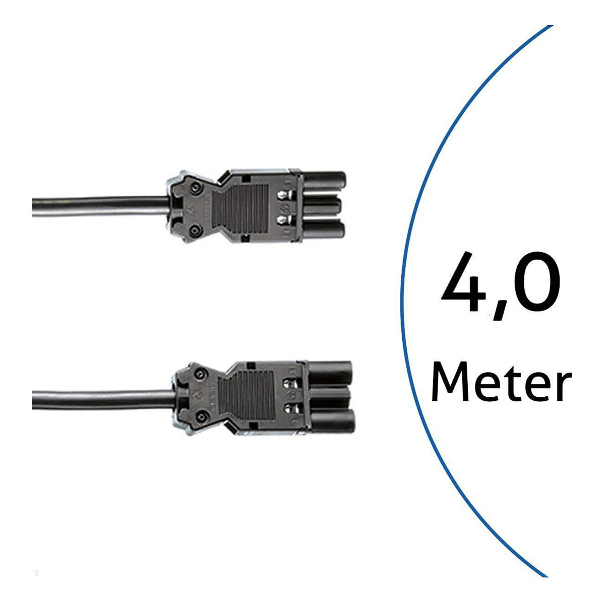 BACHMANN Gerteverlngerung GST18-3 Stecker/Kupplung schwarz 4m