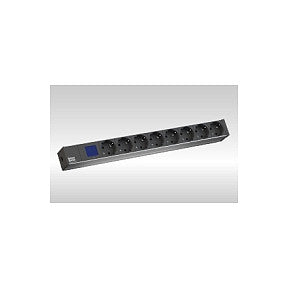 BACHMANN BN0500 48,26cm 19Zoll 1HE 8xC19 Strom 2,0m CEE7/7