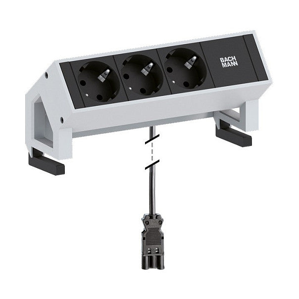 BACHMANN DESK2 3xCEE7/3 Strom 0,2m