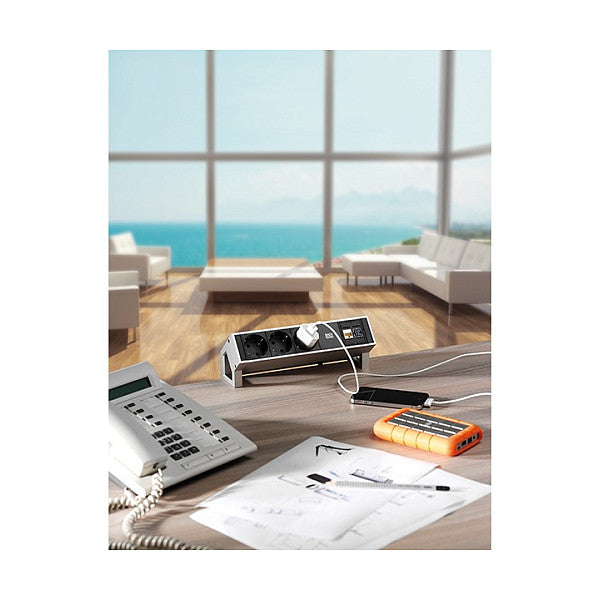 BACHMANN DESK2 3xCEE7/3 Strom 0,2m
