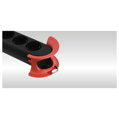 BACHMANN HOOK Indoor 5x Schutzkontakt Kunststoff mit Schalter 5m