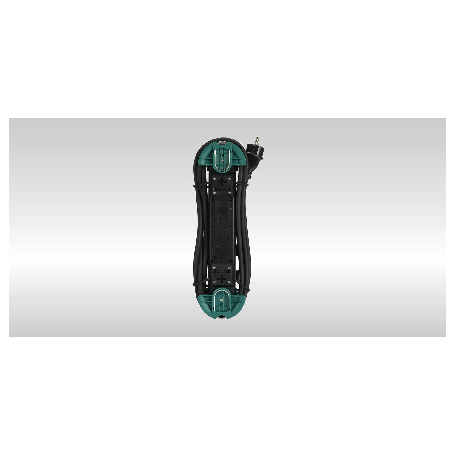 BACHMANN HOOK Outdoor 4x Schutzkontakt Kunststoff mit Schalter und Klappdeckeln IP44 4m