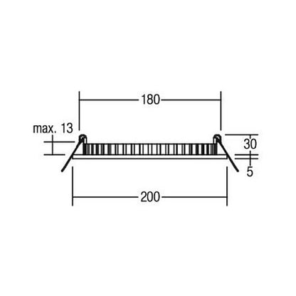 Brumberg 12217073 EB-Panel FLAT30 rund ws 830 16W 24V