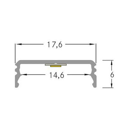 Brumberg 53380262 AB-Profil QUALITYFLEX alu