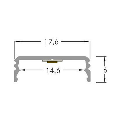 Brumberg 53380262 AB-Profil QUALITYFLEX alu
