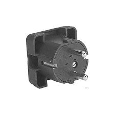BACHMANN Schutzkontaktstecker braun flache AusfUhrung montierbar