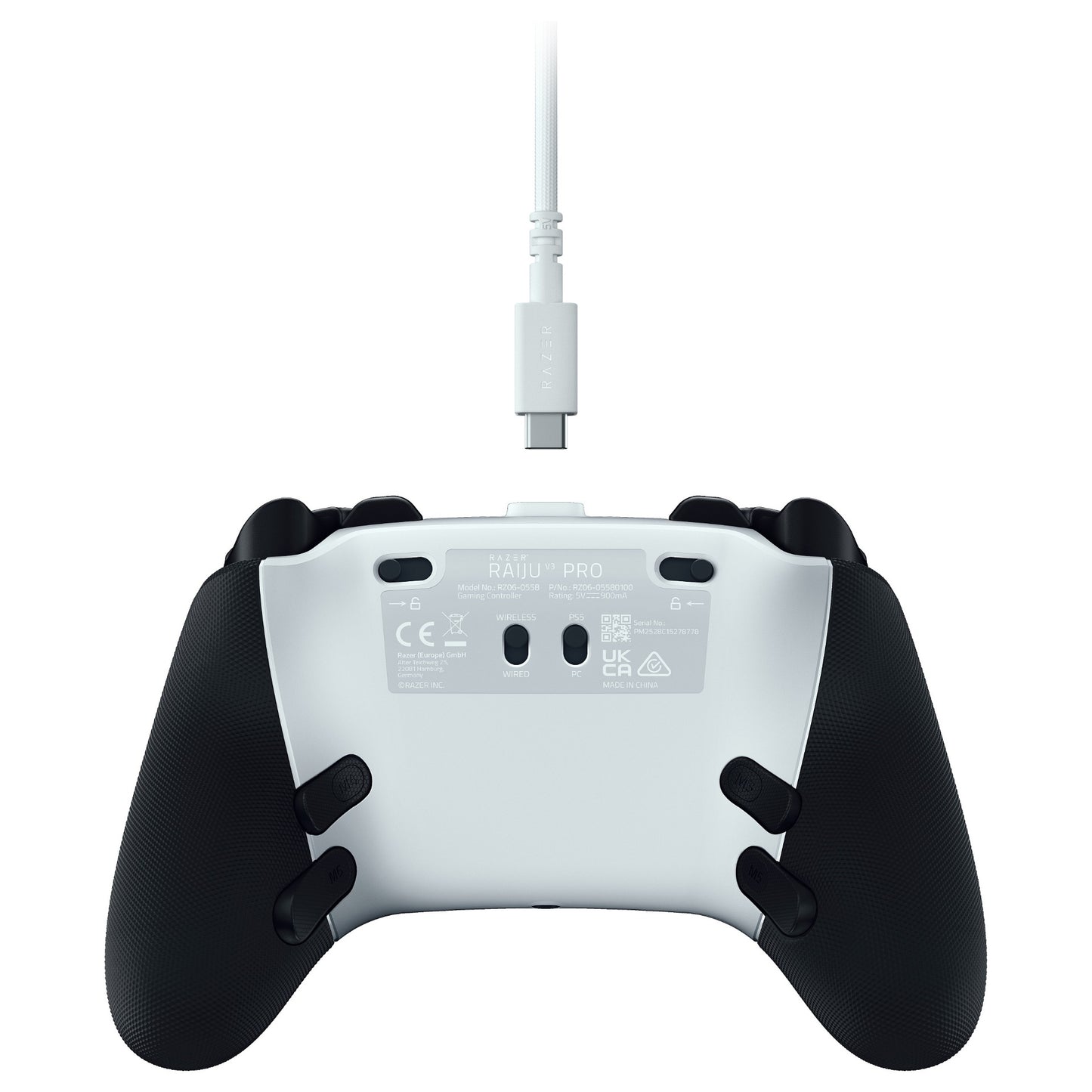 Razer Raiju V3 Pro wireless E-Sport-Controller für PlayStation 5 & PC white