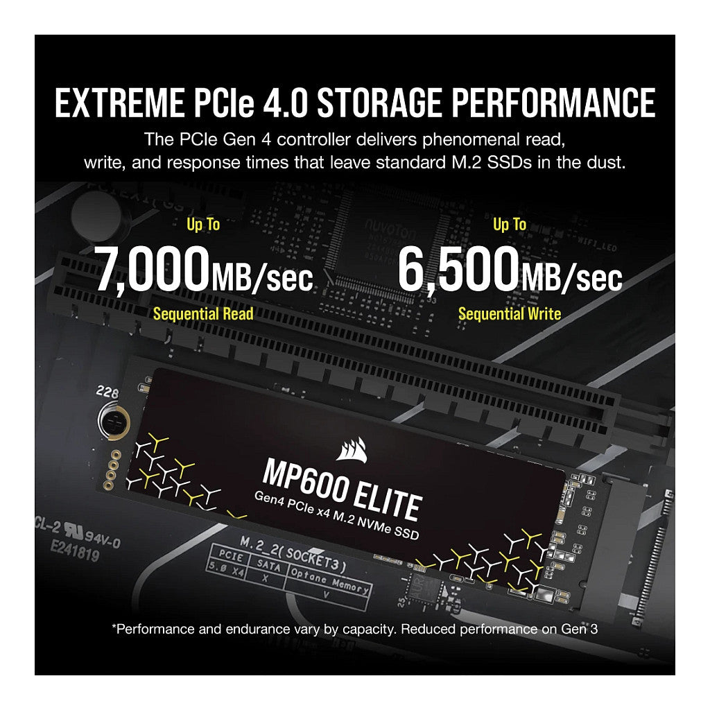 M.2 1TB CORSAIR PCI-E NVMe Gen4 MP600 ELITE retail