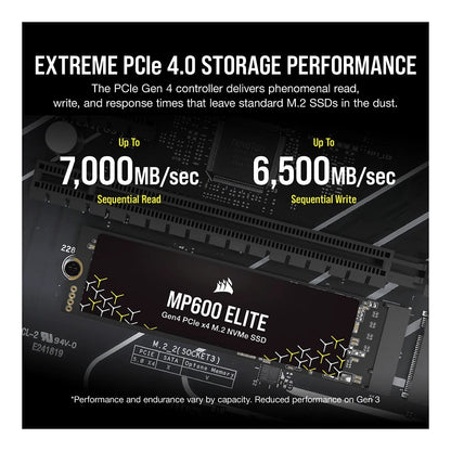 M.2 1TB CORSAIR PCI-E NVMe Gen4 MP600 ELITE retail
