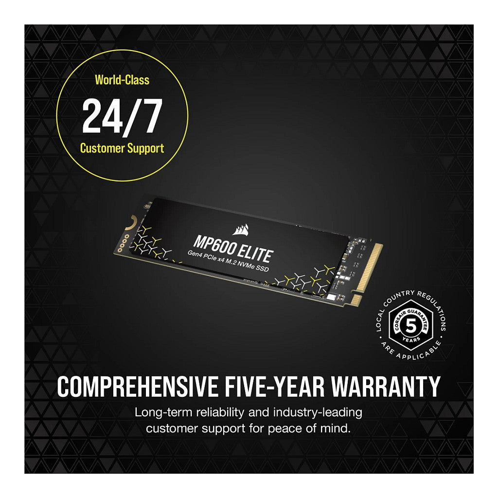 M.2 1TB CORSAIR PCI-E NVMe Gen4 MP600 ELITE retail