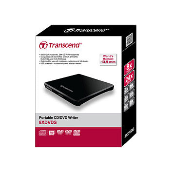 Transcend EXT SLIM USB black TS8XDVDS-K retail