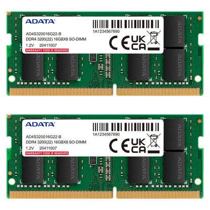 16GB ADATA SO-DIMM 3200 (2x 8 GB) Dual-Kit (grn, AD4S32008G22-DTGN, Premier)
