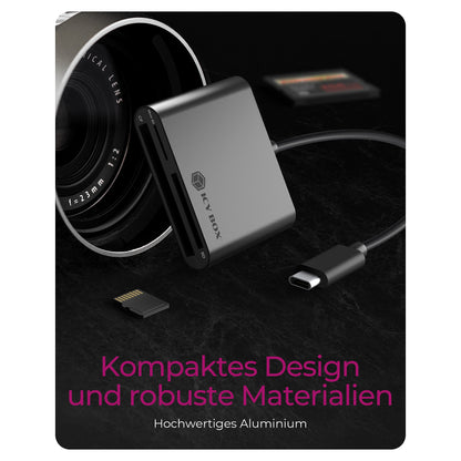 Adapter IcyBox ext. Multi Kartenleser Type-C USB 3.0 extern retail