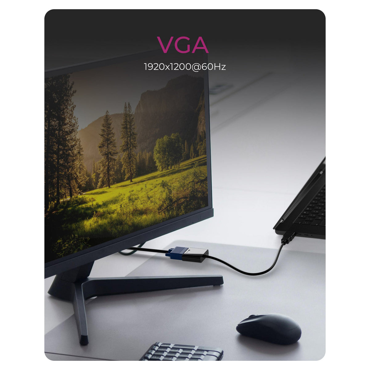 Adapter IcyBox HDMI A-Typ zu VGA