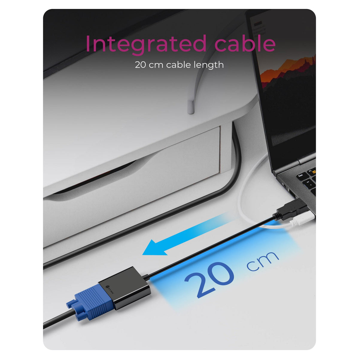 Adapter IcyBox HDMI A-Typ zu VGA