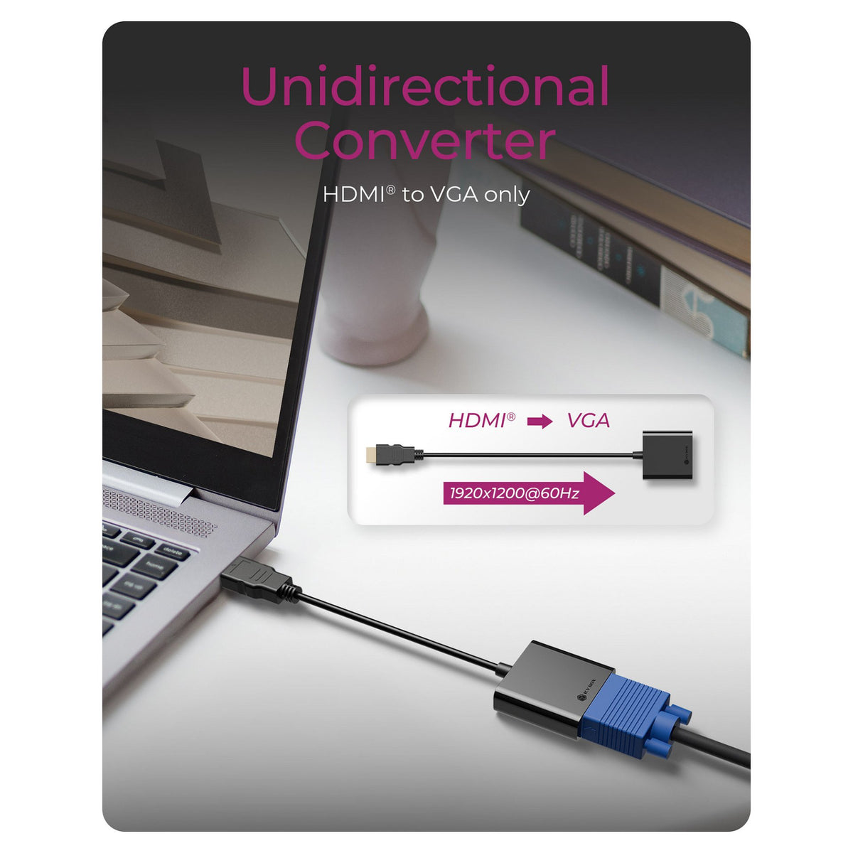 Adapter IcyBox HDMI A-Typ zu VGA
