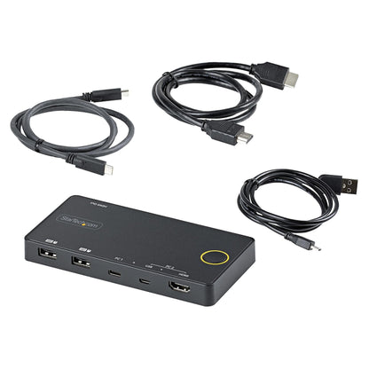 2 PORT HYBRID USB-C KVM SWITCH