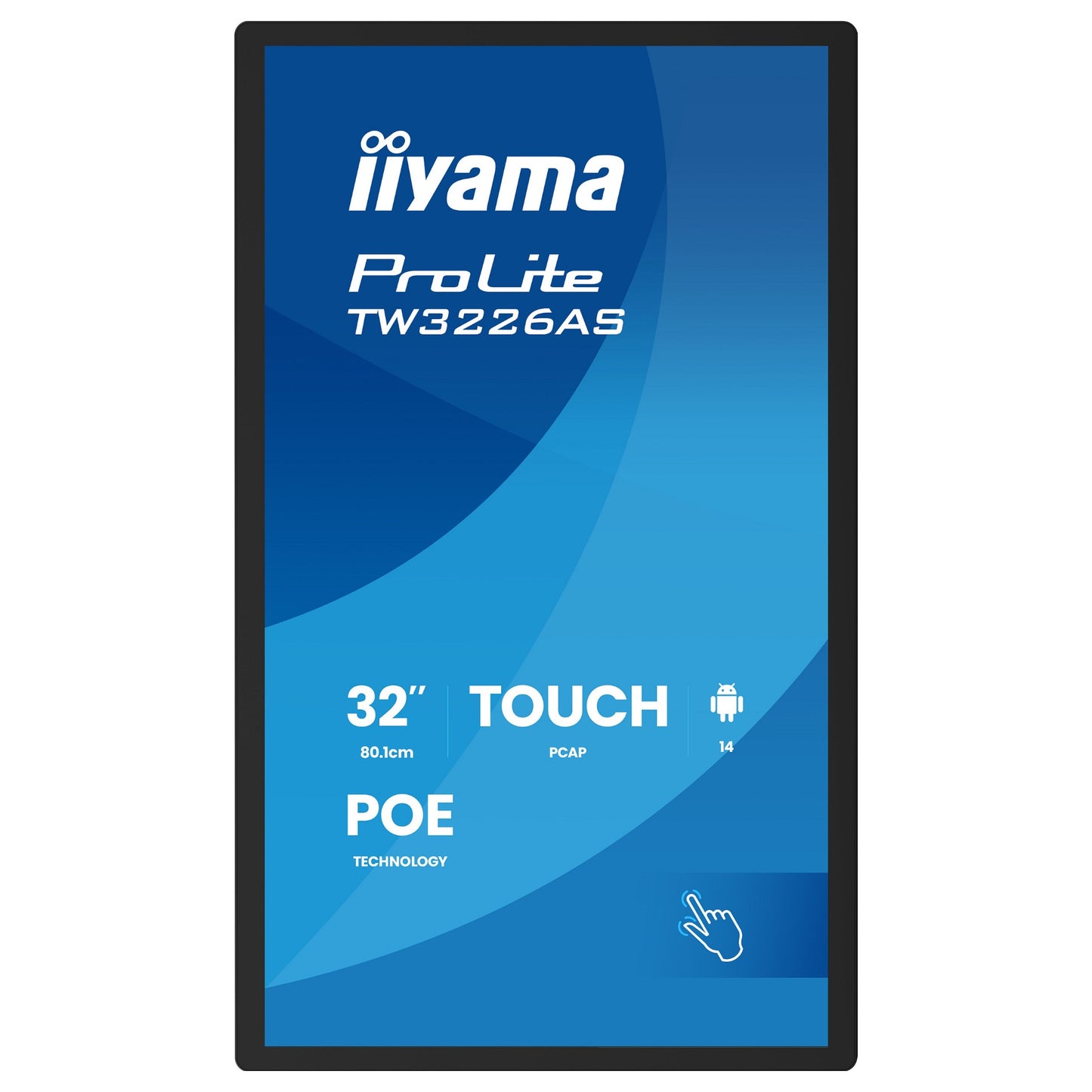 80,1cm/31,5" (1920x1080) iiyama ProLite TW3226AS-B3P 16:9 VA 8ms 60Hz HDMI USB LAN PoE VESA Speaker Black