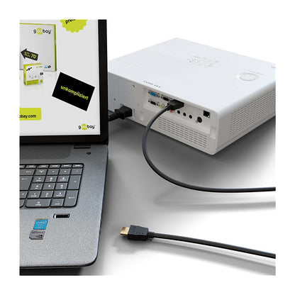 Goobay 3m HDMI Kabel mit Ethernet, 4K (2160p), vergoldete Kontakte